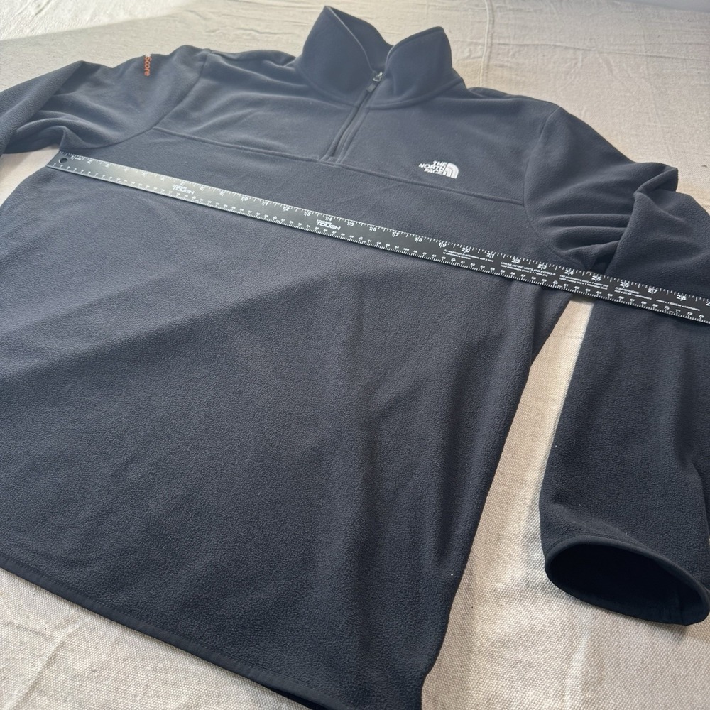 The North Face Mens XL Black Micro Fleece 1/4 Zip Pullover Jacket - Picture 10 of 11